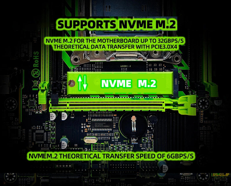 Kit de placas-mãe ZSUS X99-8D4 ET com CPU LG A2011-3 XE one5 2650 V4 DDR4 16 GB (1 * 16 GB) 2133 MHz de memória RAM NV MEM.2 SATA