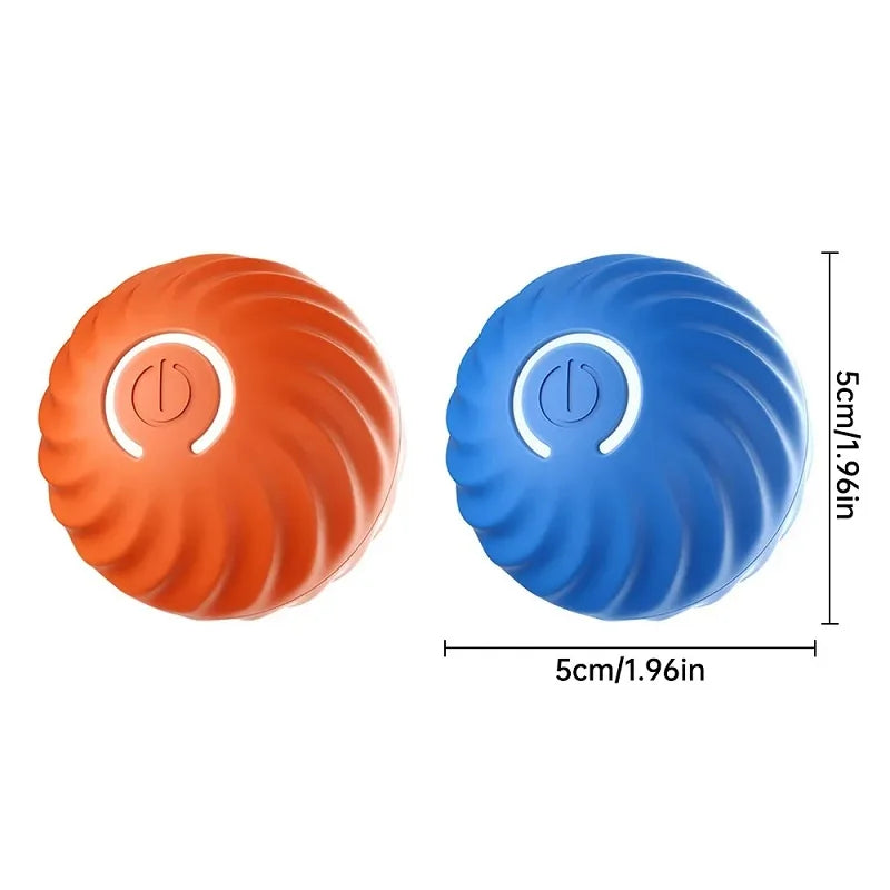 Bola de brinquedo para cachorro com movimento automático, USB inteligente, giratória e interativa para mastigar, para filhotes