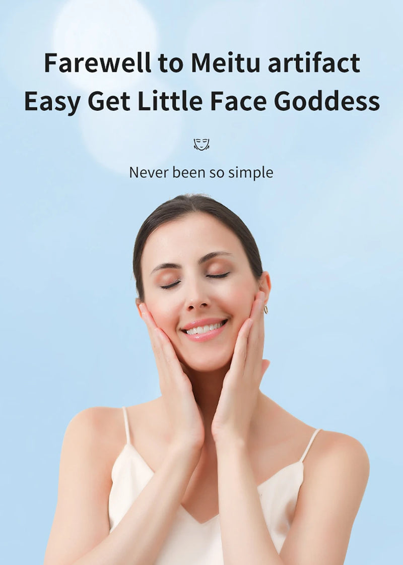 Massageador facial EMS, antirrugas, firmador, dispositivo de lifting facial em V, removedor de microcorrente, cuidados com a pele do queixo duplo