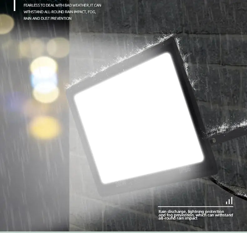 Holofote LED para área externa IP66 à prova d'água, 220V, 20W, 30W, 50W, 100W, lâmpada para jardim, varanda e pátio