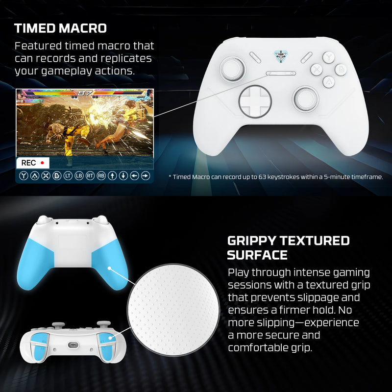Controle de jogo sem fio fan tech shooter III WG P13S com gatilhos de efeito hall e joystick de 1000 Hz para PC Android NS