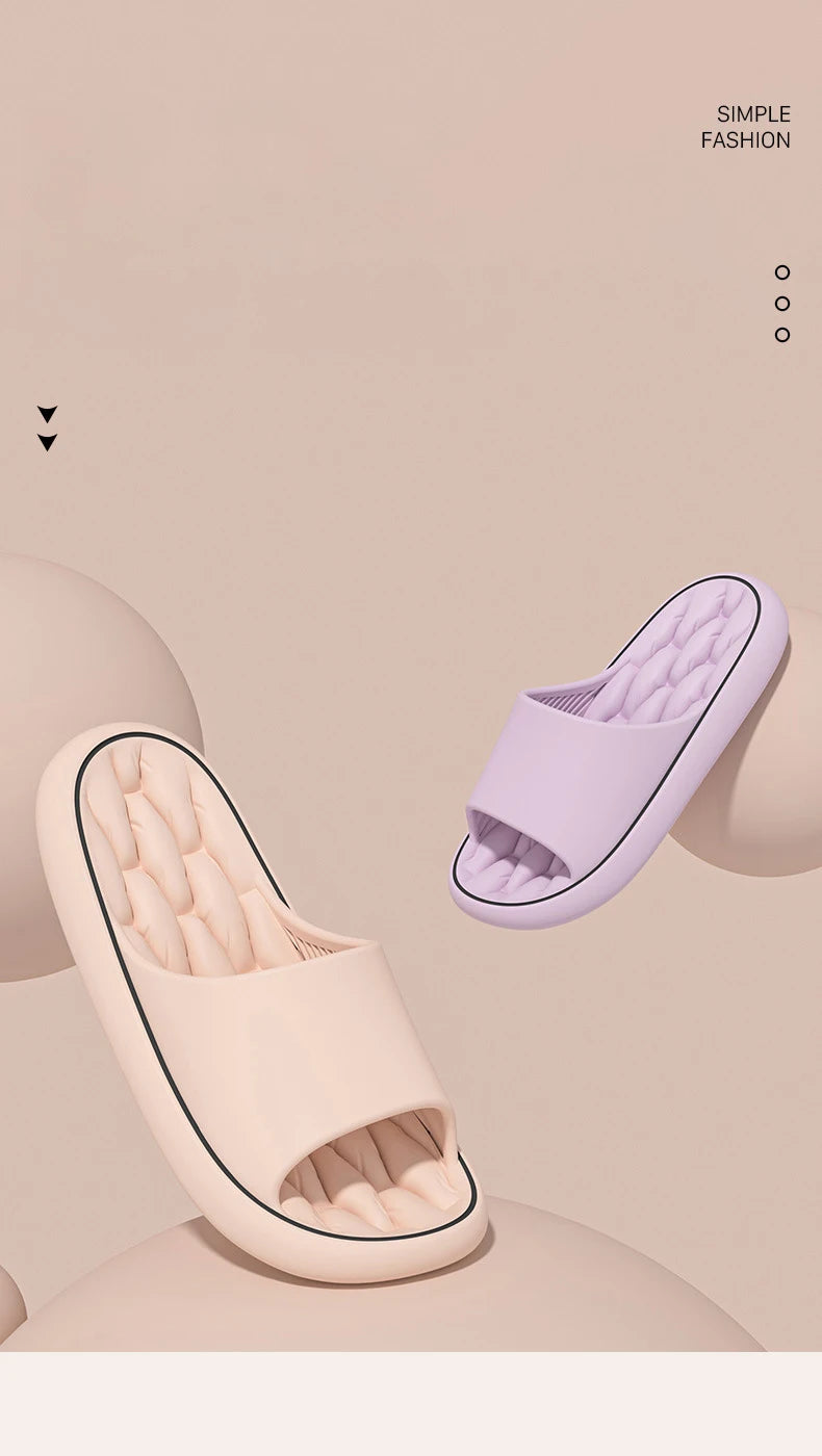 Chinelos super leves e macios, chinelos simples e modernos, sapatos elásticos em Eva, tênis coloridos, chinelo de banheiro interno S