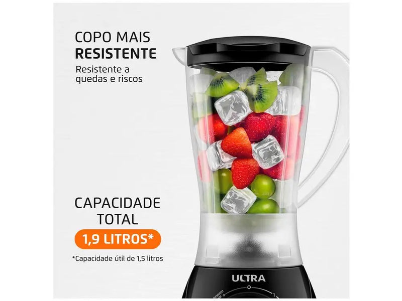 Liquidificador Mondial Ultra Facility Power 2 velocidades 550W preto - 220V