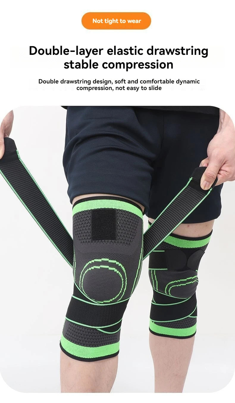 1 peça de joelheira de compressão respirável para esportes e suporte articular - protetor de joelho altamente elástico para fitness e levantamento de peso
