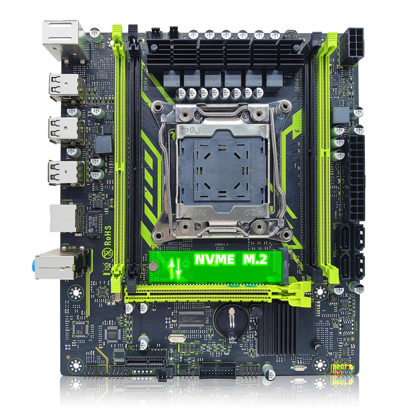 Kit de placas-mãe ZSUS X99-8D4 ET com CPU LG A2011-3 XE one5 2650 V4 DDR4 16 GB (1 * 16 GB) 2133 MHz de memória RAM NV MEM.2 SATA