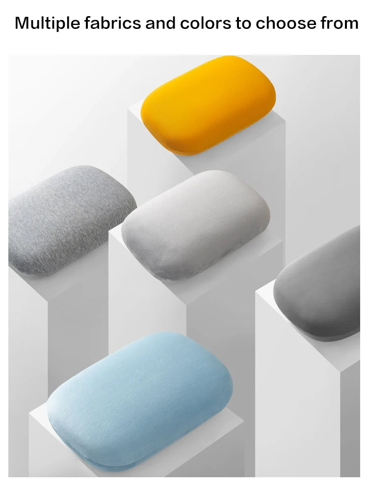 Travesseiro de pescoço de espuma viscoelástica multifuncional, travesseiro de viagem macio com recuperação lenta para dormir, massagem para a saúde cervical e travesseiros para cochilo