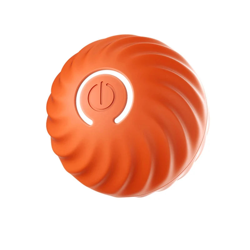 Bola de brinquedo para cachorro com movimento automático, USB inteligente, giratória e interativa para mastigar, para filhotes