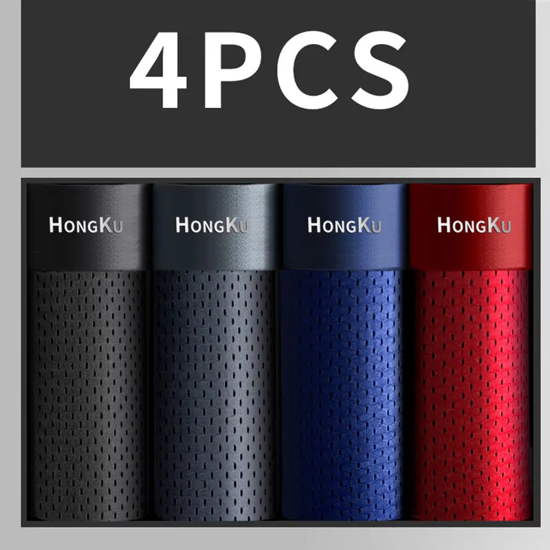 Calcinha masculina boxershorts homens boxer homens ropa interior hombre calzoncillos respirável hombre buraco de bambu tamanho grande