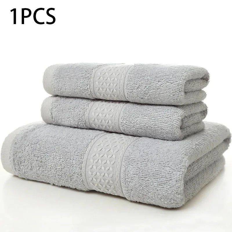 Nova toalha doméstica espessada 100% algodão puro, toalha de banho macia e absorvente para adultos, toalha grande para adultos em jacquard de cor lisa