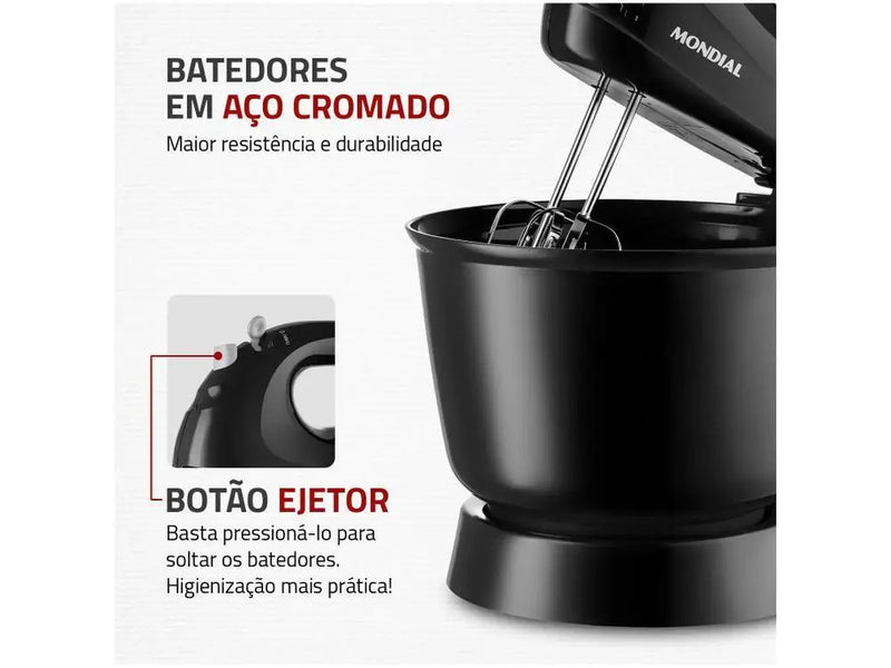 Misturador Mondial Practice B-44-B 400W Preto - 110V
