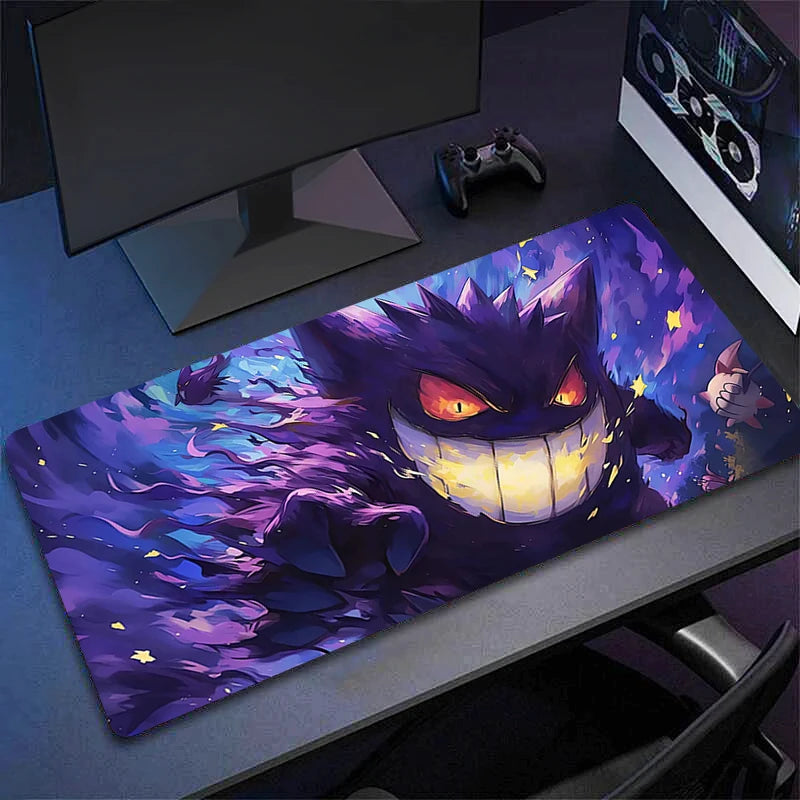 Mouse pad fofo de anime G-gengar Gamer Mousepads Mousepad grande para jogos Tapete de teclado grande para mesa para computador Laptop Mouse pads XXL