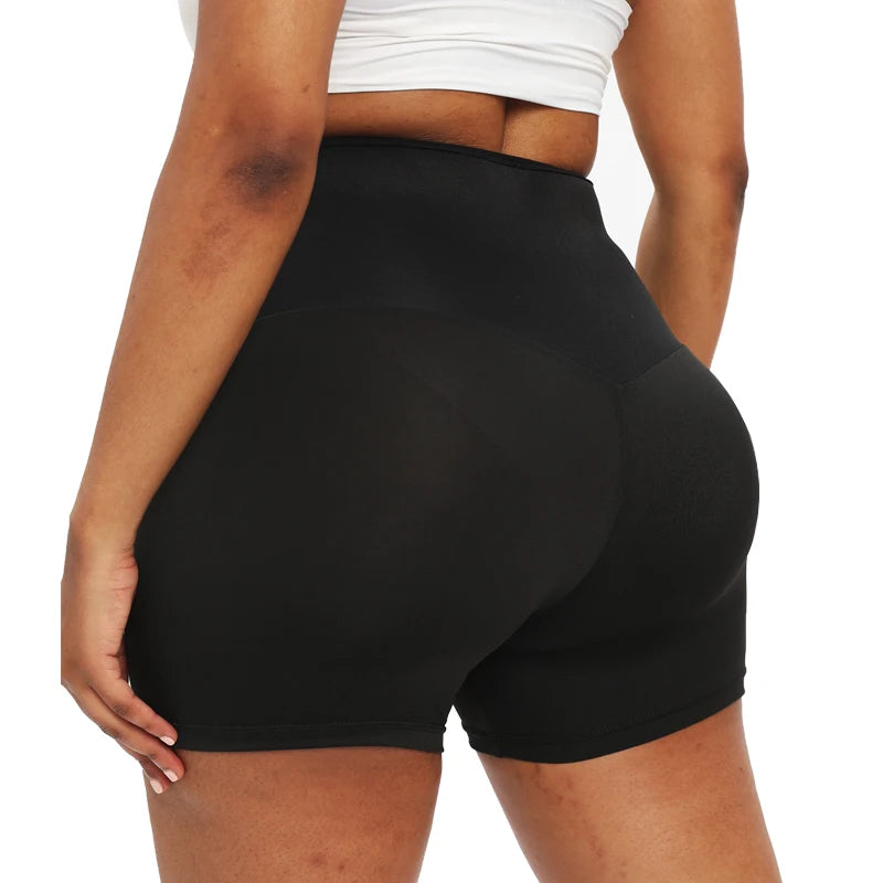 Calças de sauna com suor, shorts modeladores corporais, perda de peso, modelador de cintura feminino, barriga, quente, térmica, suor, fitness