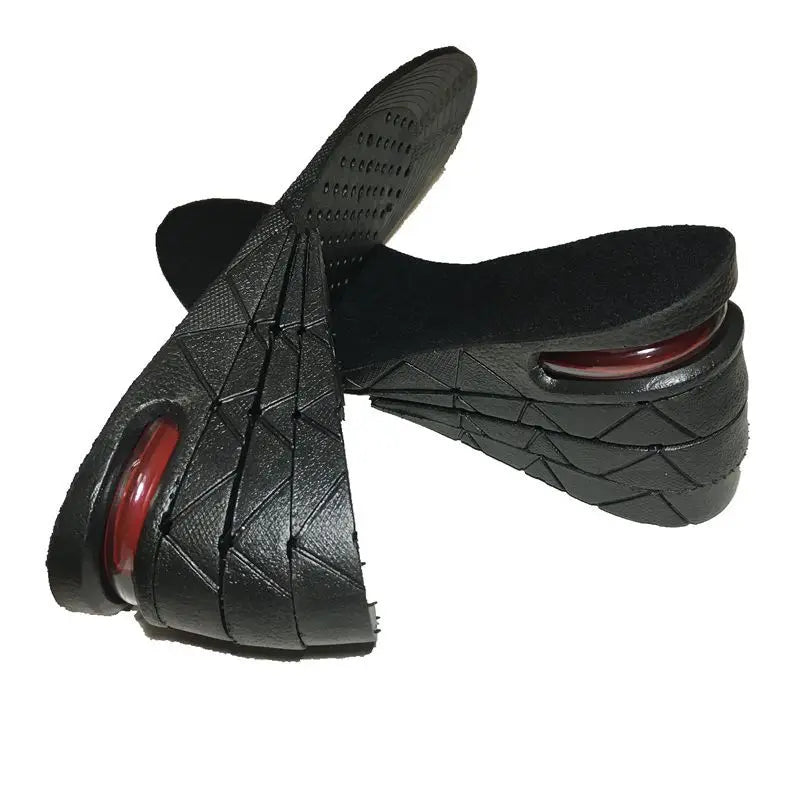Palmilhas de aumento de altura com almofada de ar, palmilhas de elevação para sapatos, palmilhas para mulheres mais altas, palmilhas de 3 a 9 cm de altura variável