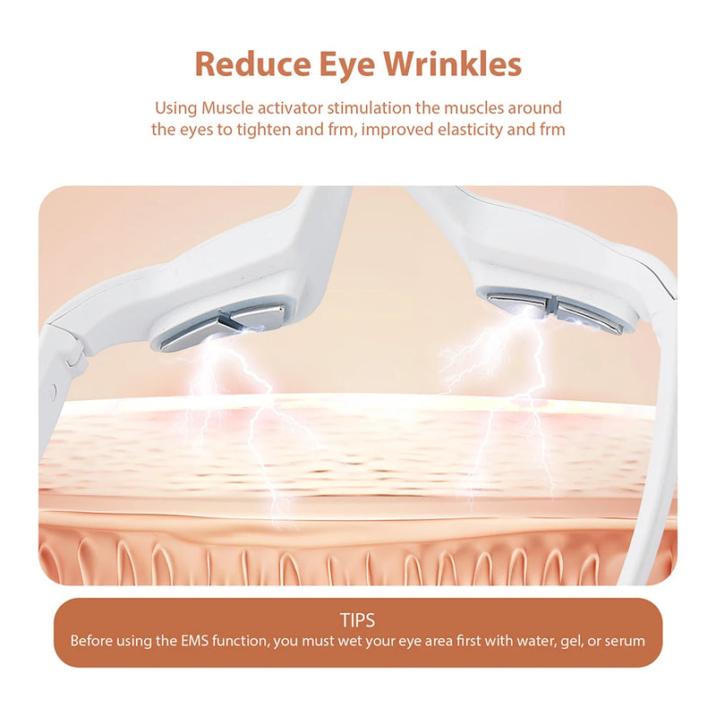 Massageador 3D para os olhos, relaxamento dos olhos, alívio da fadiga, clareamento de olheiras, suavização de linhas finas e cuidados com os olhos