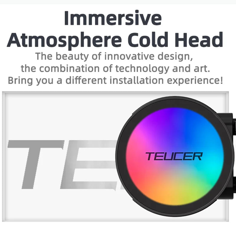 Radiador de refrigeração a água tudo em um TEU CER AF-S360 RGB 360 mm, ventilador LG A2011, dissipador de calor de refrigeração a água