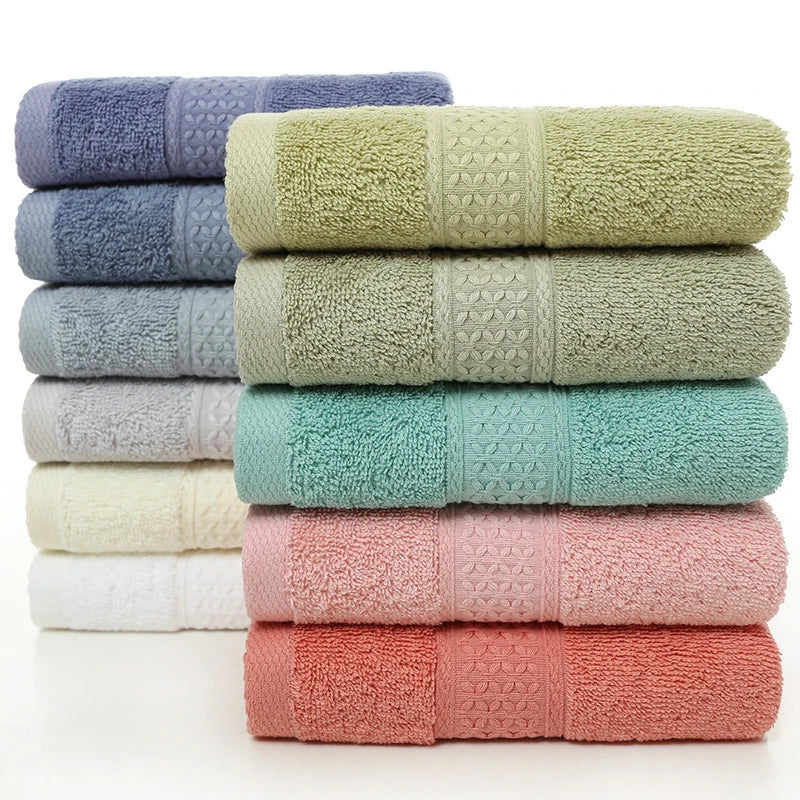 Nova toalha doméstica espessada 100% algodão puro, toalha de banho macia e absorvente para adultos, toalha grande para adultos em jacquard de cor lisa
