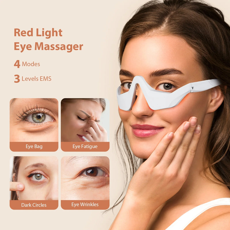 Massageador 3D para os olhos, relaxamento dos olhos, alívio da fadiga, clareamento de olheiras, suavização de linhas finas e cuidados com os olhos
