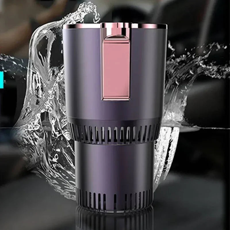 Porta-copos inteligente 2 em 1 para carro, aquecimento e resfriamento inteligente, mini geladeira para carro, refrigeração e aquecimento de escritório