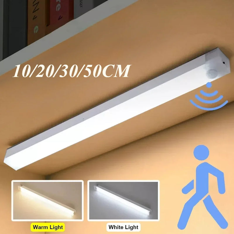 Sensor de movimento PIR Lâmpada LED portátil recarregável Iluminação interna portátil Lâmpadas USB Luzes Bateria Luz