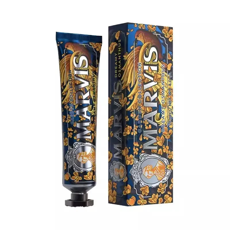 85ml Itália original Marvis creme dental clareador menta refresca hálito remove manchas creme dental clareador de dentes 1 peça