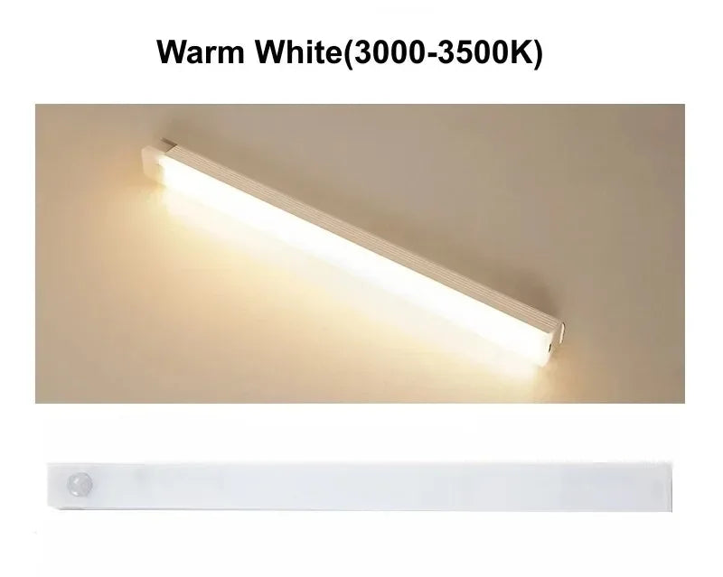 Sensor de movimento PIR Lâmpada LED portátil recarregável Iluminação interna portátil Lâmpadas USB Luzes Bateria Luz