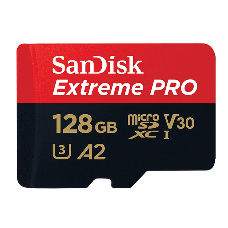 Cartão de memória SanDisk Extreme Pro Micro SD 256 GB UHS-I, cartão Micro SD 128 GB, cartão TF 64 GB, 200 MB/memória em classe 10 U3 V30 A2, capa para carro