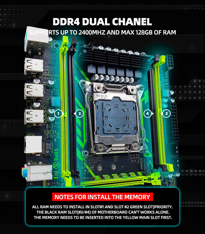 Kit de placas-mãe ZSUS X99-8D4 ET com CPU LG A2011-3 XE one5 2650 V4 DDR4 16 GB (1 * 16 GB) 2133 MHz de memória RAM NV MEM.2 SATA