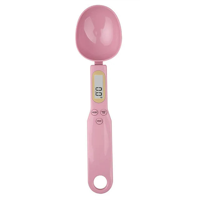 Mini balança de colher digital para cozinha balança eletrônica de alimentos LCD 0,1-500g farinha para cozinhar leite café pó peso medida colher