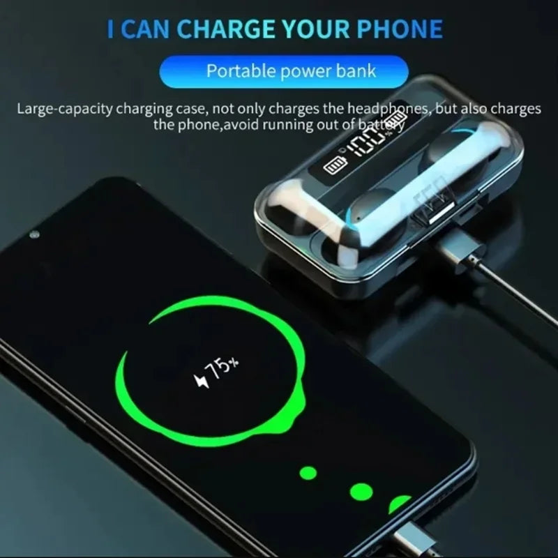 Fones de ouvido Bluetooth TW SF9-5 sem fio HiFi estéreo esportivo fones de ouvido aparelhos auditivos com microfone mãos livres