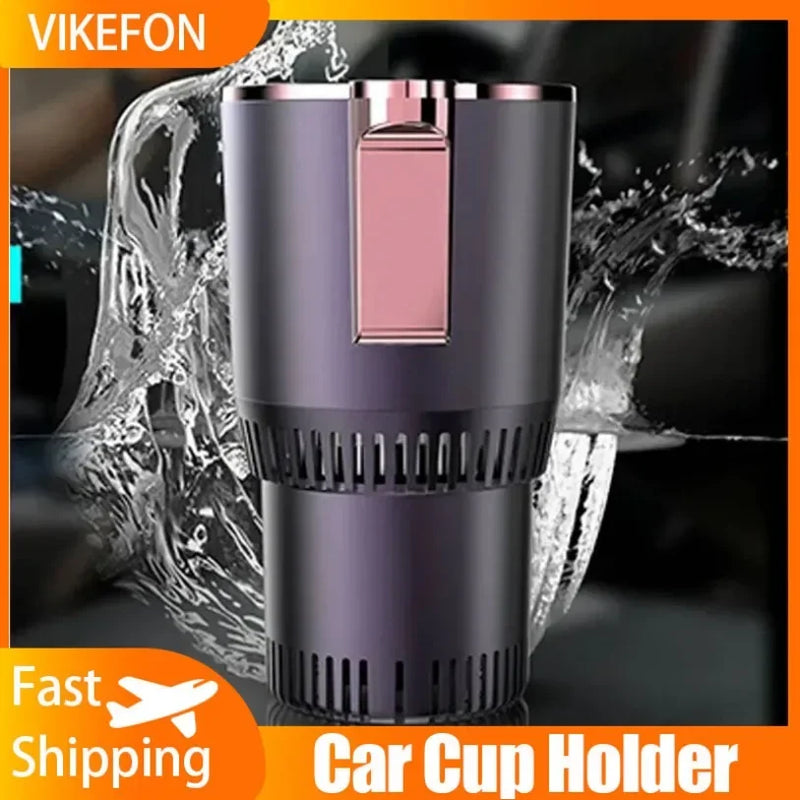 Porta-copos inteligente 2 em 1 para carro, aquecimento e resfriamento inteligente, mini geladeira para carro, refrigeração e aquecimento de escritório