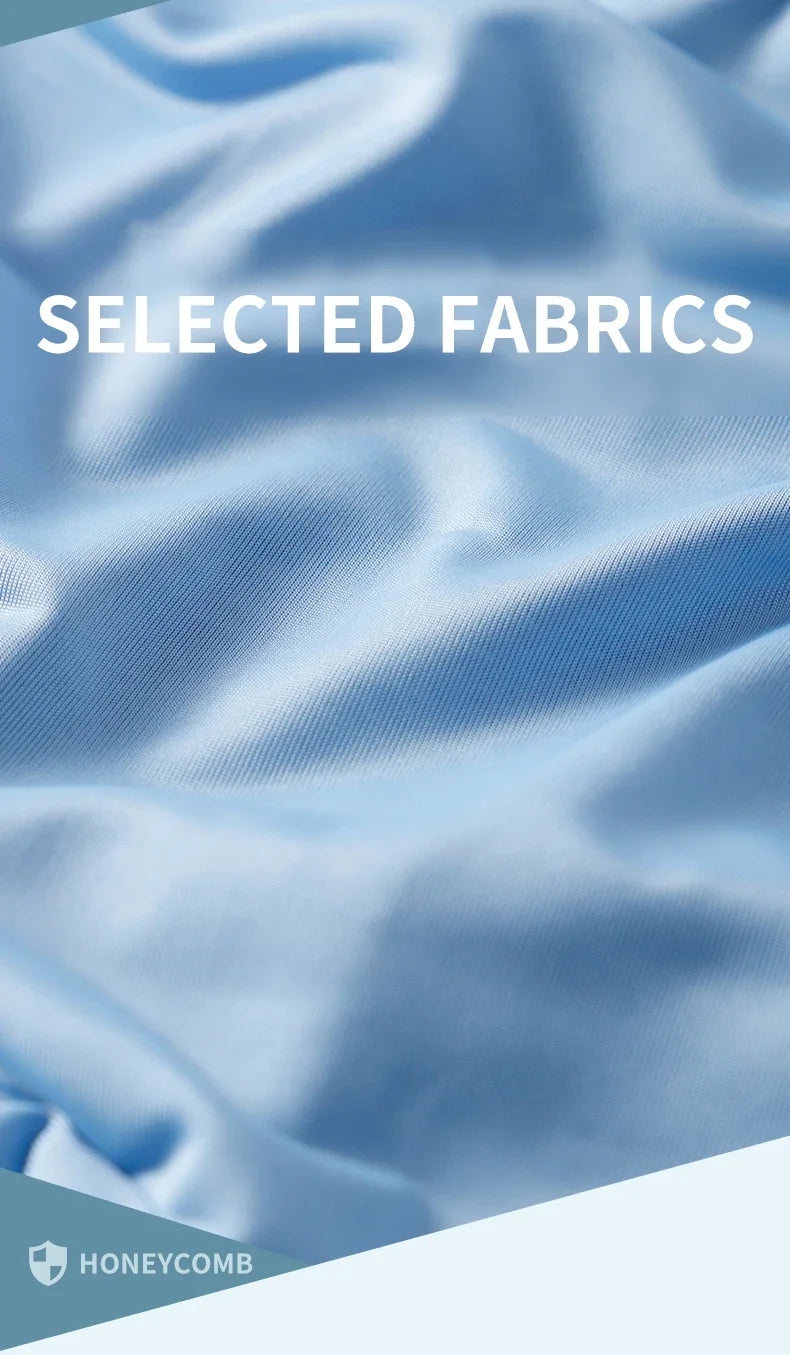 MiiOW 3 peças cuecas boxer masculinas de seda fina e gelada, grafeno, antibacteriano, roupa íntima masculina respirável e refrescante