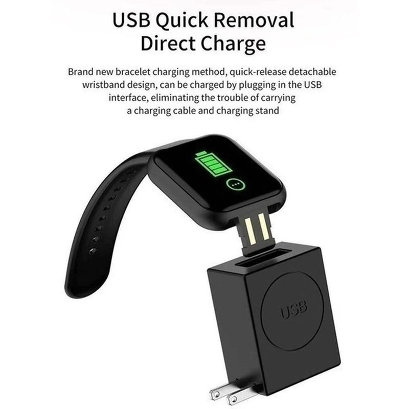 Relógio inteligente multifuncional masculino e feminino com conexão Bluetooth, pulseira esportiva para música e fitness, monitoramento do sono, relógio inteligente D20