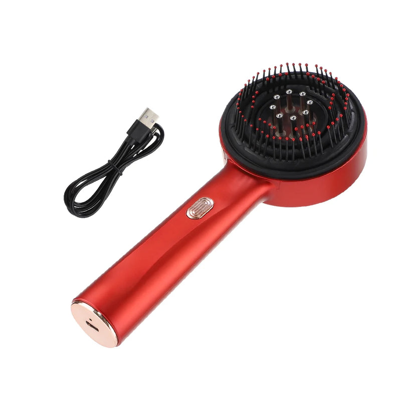 Escova elétrica para crescimento capilar com máquina de luz infravermelha Apro point massagem no couro cabeludo exercício anti-queda de cabelo esfregão de cabelo com oitenta