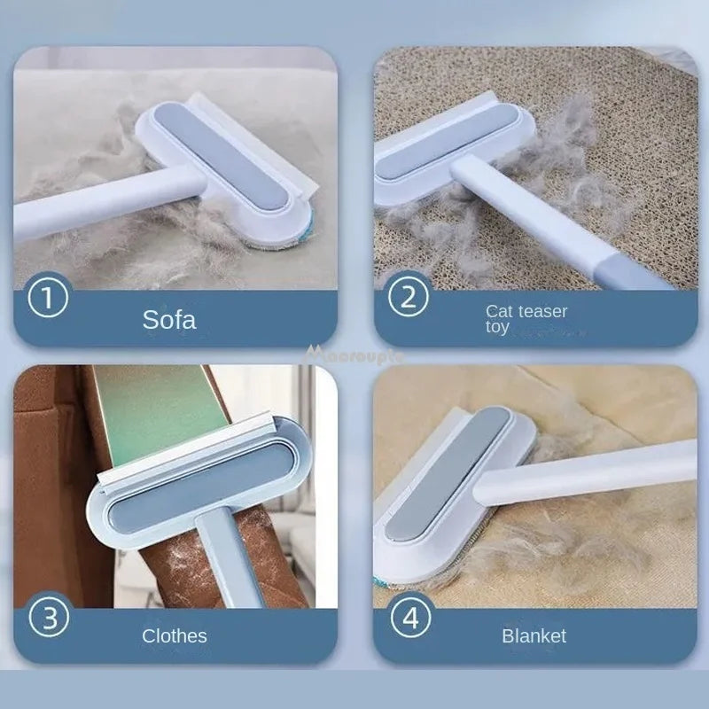 Escova multifuncional para remoção de pelos de gatos e animais de estimação, limpador manual de pelos de cachorro, removedor de fiapos, carpetes, cama, ferramentas para pelos de animais de estimação