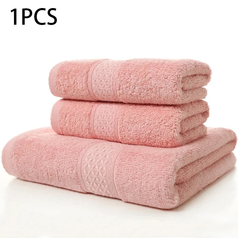 Nova toalha doméstica espessada 100% algodão puro, toalha de banho macia e absorvente para adultos, toalha grande para adultos em jacquard de cor lisa