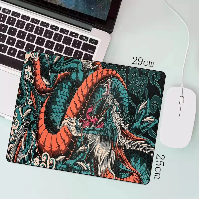 Mousepad grande para jogos com dragão japonês XXL Teclado Gamer Mouse Pad na mesa Tapete de mesa rápido Anime 900x400 700x300 Mouse Pads