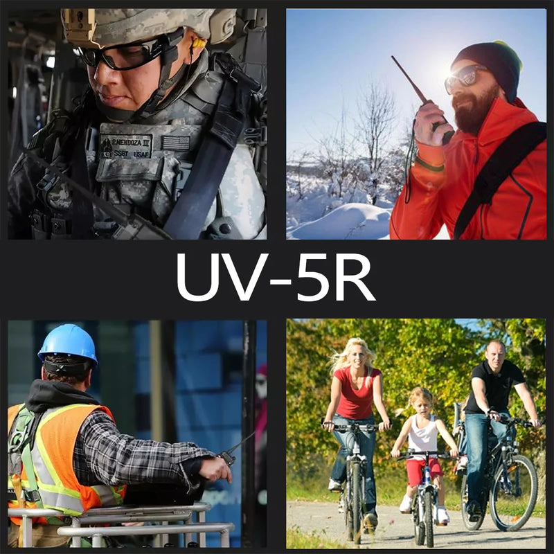 5W 8W rádio bidirecional VHF UHF FM rádio portátil transceptor caça 16km