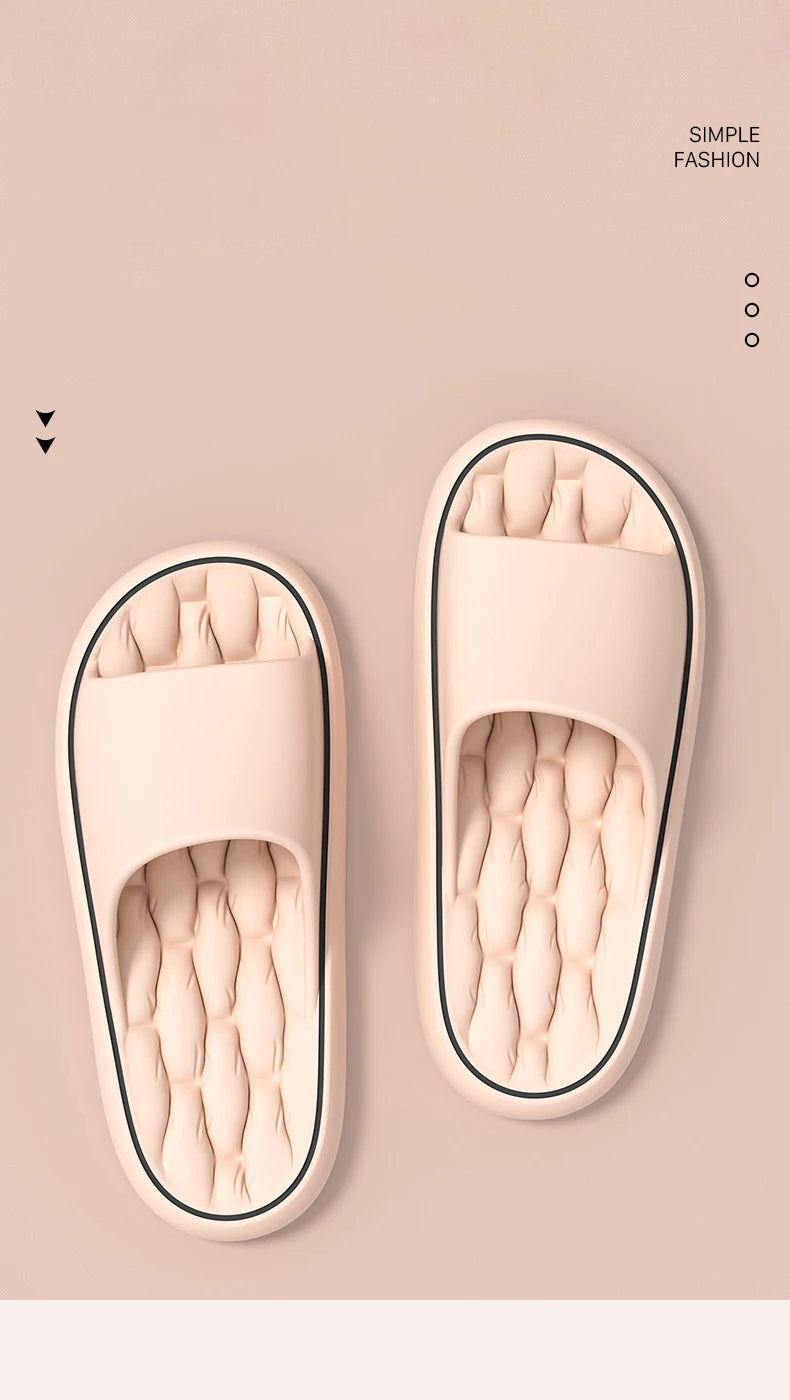 Chinelos super leves e macios, chinelos simples e modernos, sapatos elásticos em Eva, tênis coloridos, chinelo de banheiro interno S