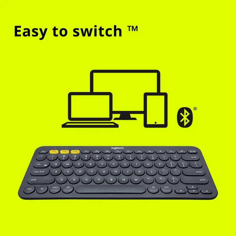 Logitech K380 Wireless Bluetooth Rede Vermelho Teclado Tablet iPad Office