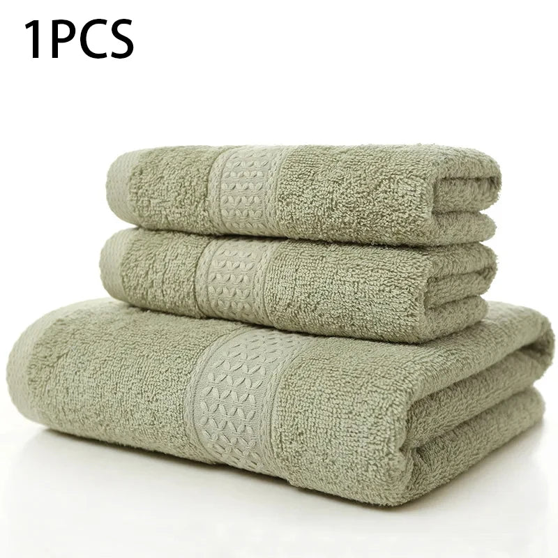 Nova toalha doméstica espessada 100% algodão puro, toalha de banho macia e absorvente para adultos, toalha grande para adultos em jacquard de cor lisa