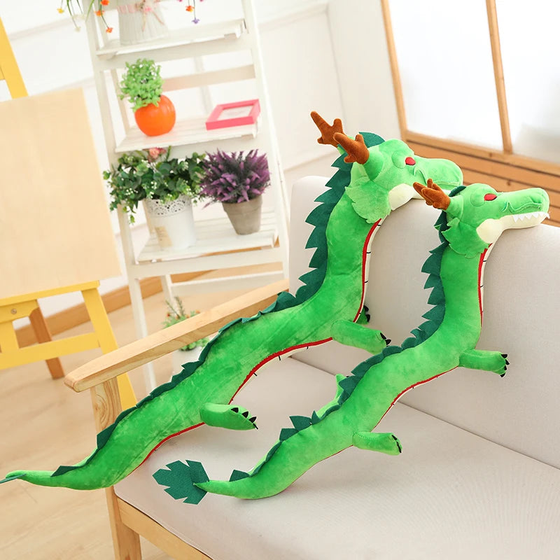 Brinquedos de pelúcia de anime Shenron de 80/100 cm, presentes de Natal, bonecos de simulação Kawaii Shenron, bonecos de desenho animado, modelo de adereço para cosplay