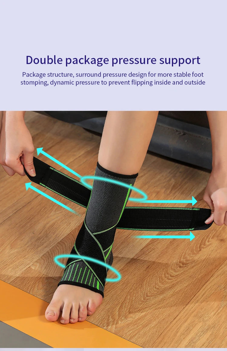 1 peça bandagem pressurizada suporte de tornozelo protetor de tornozelo cinta elástica para os pés fitness esportes academia badminton acessório