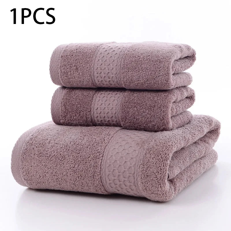 Nova toalha doméstica espessada 100% algodão puro, toalha de banho macia e absorvente para adultos, toalha grande para adultos em jacquard de cor lisa