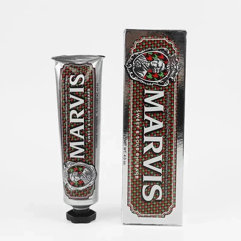85ml Itália original Marvis creme dental clareador menta refresca hálito remove manchas creme dental clareador de dentes 1 peça