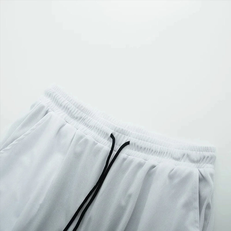 Shorts esportivos masculinos dois em um, respiráveis, casuais, de secagem rápida, de camada dupla, para corrida e esportes de verão, tamanho P-3XL