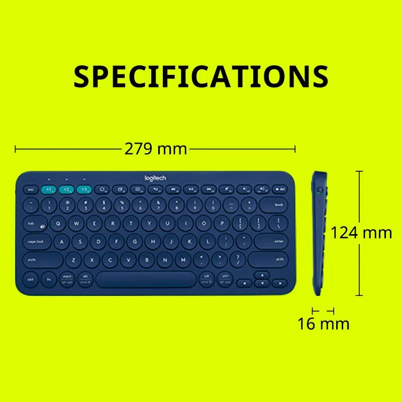 Logitech K380 Wireless Bluetooth Rede Vermelho Teclado Tablet iPad Office