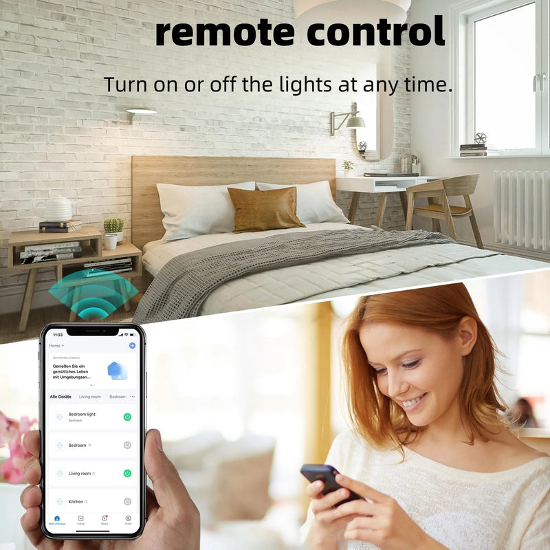 Tomada inteligente WiFi TU EU16A/20A, monitor de energia e controle de voz, temporização e controle de vida inteligente, funciona com Alexa e Google Home