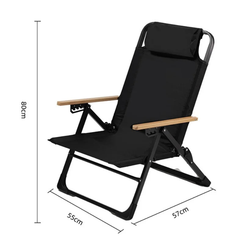 Nova cadeira Kermit atualizada, cadeira dobrável com 5 marchas, ângulo ajustável, cadeira de acampamento ao ar livre, cadeiras de encosto alto, cadeira reclinável de jardim, cadeira de pesca