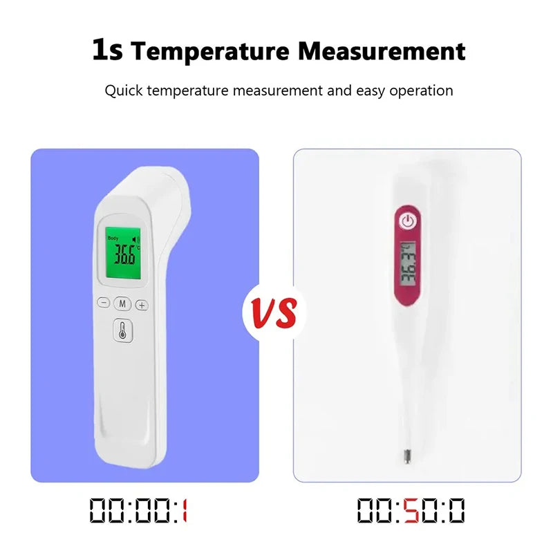 Termômetro infravermelho digital LCD medição corporal crianças adulto febre IR crianças sem contato termo o metro
