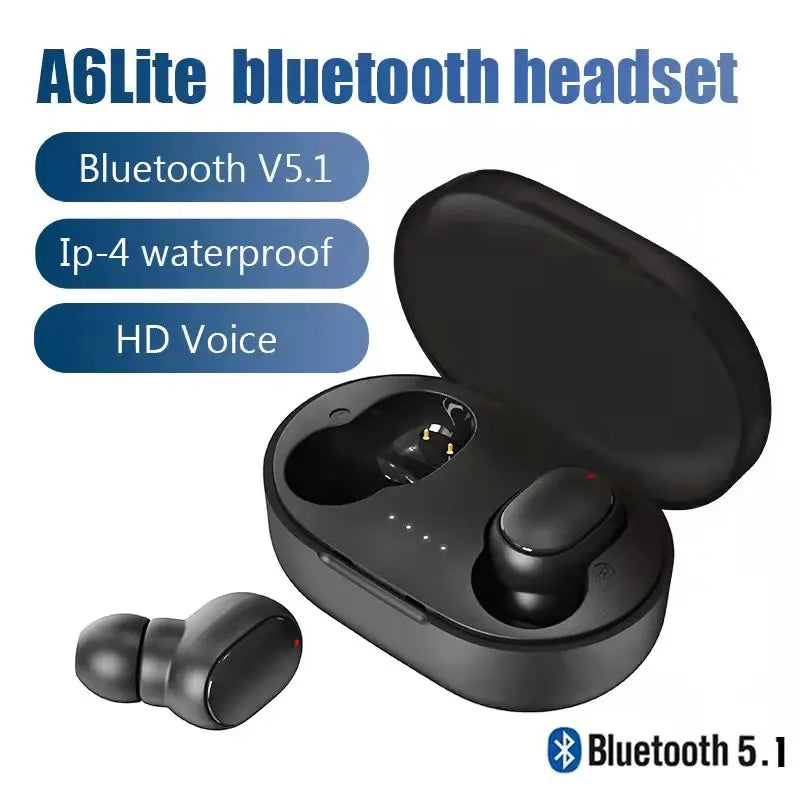 Fones de ouvido sem fio originais A6St WS, fones de ouvido Bluetooth, esportivos estéreo F one, fones de ouvido Bluetooth